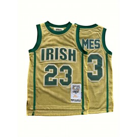 Kids Sport Jerseys Youth for Boys Girls#23 High School Basketball Jersey, 5-14Years