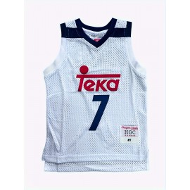 Kids Sport Jerseys Youth For Boys Girls#7 High School Basketball Jersey, 3-14Years White
