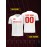 1pc Customizable Soccer Jersey for Kids - Personalized Name & Number, V-Neck, Polyester, Knit Fabric, All-Season Sports & Casual Top for Boys & Girls, Preppy Street Style, Medium Stretch, Regular Fit