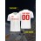 1pc Customizable Soccer Jersey for Kids - Personalized Name & Number, V-Neck, Polyester, Knit Fabric, All-Season Sports & Casual Top for Boys & Girls, Preppy Street Style, Medium Stretch, Regular Fit