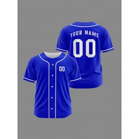 [Polyester Jersey] 100% Polyester Customizable Youngsters Baseball Jersey | Breathable & Washable, All-Over Print, Loose Fit, Sports & Casual Style for Boys & Girls | Perfect for Parties, Beach, Festive Occasions, Party Attire|Sporty Outfit