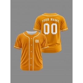 [Polyester Jersey] 100% Polyester Customizable Youngsters Baseball Jersey | Breathable & Washable, All-Over Print, Loose Fit, Sports & Casual Style for Boys & Girls | Perfect for Parties, Beach, Festive Occasions, Party Attire|Sporty Outfit