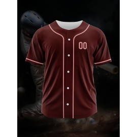 [Polyester Jersey] 100% Polyester Customizable Youngsters Baseball Jersey | Breathable & Washable, All-Over Print, Loose Fit, Sports & Casual Style for Boys & Girls | Perfect for Parties, Beach, Festive Occasions, Party Attire|Sporty Outfit