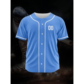 [Polyester Jersey] 100% Polyester Customizable Youngsters Baseball Jersey | Breathable & Washable, All-Over Print, Loose Fit, Sports & Casual Style for Boys & Girls | Perfect for Parties, Beach, Festive Occasions, Party Attire|Sporty Outfit