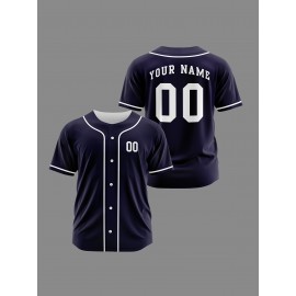 [Polyester Jersey] 100% Polyester Customizable Youngsters Baseball Jersey | Breathable & Washable, All-Over Print, Loose Fit, Sports & Casual Style for Boys & Girls | Perfect for Parties, Beach, Festive Occasions, Party Attire|Sporty Outfit