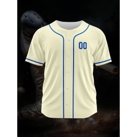 [Polyester Jersey] 100% Polyester Customizable Youngsters Baseball Jersey | Breathable & Washable, All-Over Print, Loose Fit, Sports & Casual Style for Boys & Girls | Perfect for Parties, Beach, Festive Occasions, Party Attire|Sporty Outfit