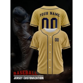 [Polyester Jersey] 100% Polyester Customizable Youngsters Baseball Jersey | Breathable & Washable, All-Over Print, Loose Fit, Sports & Casual Style for Boys & Girls | Perfect for Parties, Beach, Festive Occasions, Party Attire|Sporty Outfit