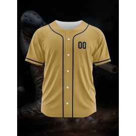 [Polyester Jersey] 100% Polyester Customizable Youngsters Baseball Jersey | Breathable & Washable, All-Over Print, Loose Fit, Sports & Casual Style for Boys & Girls | Perfect for Parties, Beach, Festive Occasions, Party Attire|Sporty Outfit