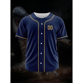 [Polyester Jersey] 100% Polyester Customizable Youngsters Baseball Jersey | Breathable & Washable, All-Over Print, Loose Fit, Sports & Casual Style for Boys & Girls | Perfect for Parties, Beach, Festive Occasions, Party Attire|Sporty Outfit