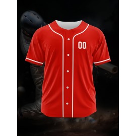 [Polyester Jersey] 100% Polyester Customizable Youngsters Baseball Jersey | Breathable & Washable, All-Over Print, Loose Fit, Sports & Casual Style for Boys & Girls | Perfect for Parties, Beach, Festive Occasions, Party Attire|Sporty Outfit