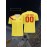 1pc Customizable Soccer Jersey for Kids - Personalized Name & Number, V-Neck, Knit Polyester, All-Season Sports & Casual Top for Boys & Girls, Preppy Street Style, Medium Stretch, Regular Fit