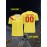 1pc Customizable Soccer Jersey for Kids - Personalized Name & Number, V-Neck, Knit Polyester, All-Season Sports & Casual Top for Boys & Girls, Preppy Street Style, Medium Stretch, Regular Fit