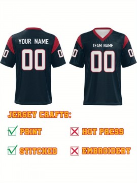 Customizable Football Jersey - Personalized Name & Number, V-Neck Sleeveless Design, Red with Black Trim & Number 00, Breathable Fabric for Outdoor Sports & Casual Wear, Summer Athletic Apparel, Custom Football Jersey, Durable Sportswear