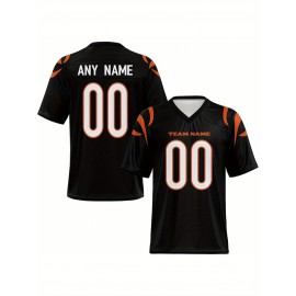 Customized football jerseys, personalized football shirts, printed and sewn names and numbers, personalized football and tennis jerseys, outdoor sports matches