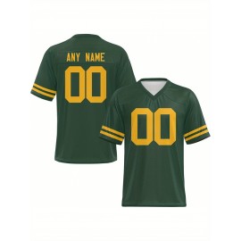 Customized football jerseys, personalized football shirts, printed and sewn names and numbers, personalized football and tennis jerseys, outdoor sports matches