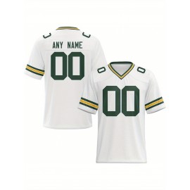 Customized football jerseys, personalized football shirts, printed and sewn names and numbers, personalized football and tennis jerseys, outdoor sports matches