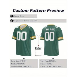 Customized football jerseys, personalized football shirts, printed and sewn names and numbers, personalized football and tennis jerseys, outdoor sports matches
