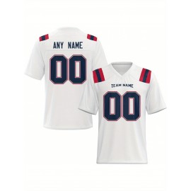 Customized football jerseys, personalized football shirts, printed and sewn names and numbers, personalized football and tennis jerseys, outdoor sports matches