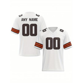 Customized football jerseys, personalized football shirts, printed and sewn names and numbers, personalized football and tennis jerseys, outdoor sports matches