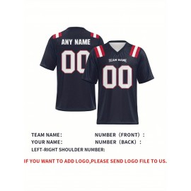 Customized football jerseys, personalized football shirts, printed and sewn names and numbers, personalized football and tennis jerseys, outdoor sports matches