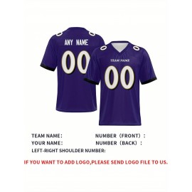 Customized football jerseys, personalized football shirts, printed and sewn names and numbers, personalized football and tennis jerseys, outdoor sports matches