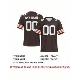 Customized football jerseys, personalized football shirts, printed and sewn names and numbers, personalized football and tennis jerseys, outdoor sports matches