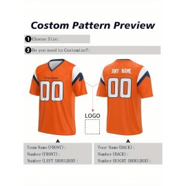 Customized football jerseys, personalized football shirts, printed and sewn names and numbers, personalized football and tennis jerseys, outdoor sports matches