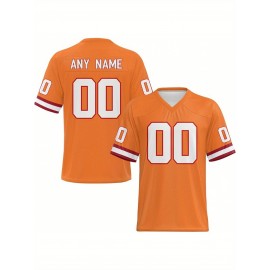 Customized football jerseys, personalized football shirts, printed and sewn names and numbers, personalized football and tennis jerseys, outdoor sports matches
