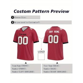 Customized football jerseys, personalized football shirts, printed and sewn names and numbers, personalized football and tennis jerseys, outdoor sports matches