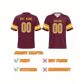 Customized football jerseys, personalized football shirts, printed and sewn names and numbers, personalized football and tennis jerseys, outdoor sports matches