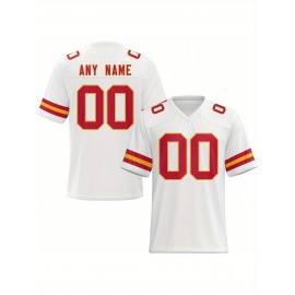Customized football jerseys, personalized football shirts, printed and sewn names and numbers, personalized football and tennis jerseys, outdoor sports matches