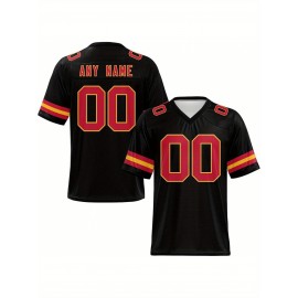 Customized football jerseys, personalized football shirts, printed and sewn names and numbers, personalized football and tennis jerseys, outdoor sports matches