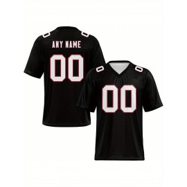 Customized football jerseys, personalized football shirts, printed and sewn names and numbers, personalized football and tennis jerseys, outdoor sports matches