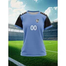 Customizable Women'S Soccer Jersey - Personalized Name & Number, Soft Fabric, Black with White Accents, Perfect for Sports & Team Events, Soccer Accessories