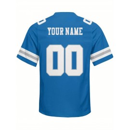 Customized plus-size football shirts, personalized short-sleeved shirts with any name and number, plus-size Women's football city team gifts