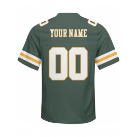 Customized plus-size football shirts, personalized short-sleeved shirts with any name and number, plus-size Women's football city team gifts