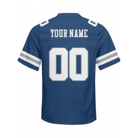 Customized plus-size football shirts, personalized short-sleeved shirts with any name and number, plus-size Women's football city team gifts