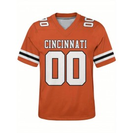 Customized plus-size football shirts, personalized short-sleeved shirts with any name and number, plus-size Women's football city team gifts