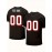 Custom V-Neck American Football Jersey - Personalized Name & Number, Embroidered Large Women'S Football Jersey, Black with Red/White Stripes & 