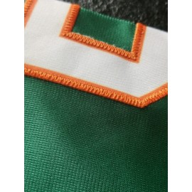 Men's Green #5 Embroidered Rugby Jersey - Loose Fit Breathable V-Neck Top for Sports, Casual & Streetwear | All-Season Outdoor & Gym Wear | Machine Washable, Embroidered Detailing