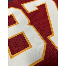 Men'S Red # 87 Rugby Jacket Loose Embroidered Sports, Fashionable, Casual, Street Breathable Rugby Top