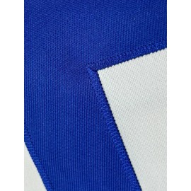 Men's White #11 Embroidered Rugby Jersey - Loose Fit Breathable V-Neck Top with Blue Numerals & Lettering, All-Season Casual & Sports Wear for Outdoor Activities, Running, Gym - Machine Washable, Sporty Streetwear, Comfortable Fit