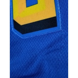 Men's Blue #24 Baseball Shirt - Breathable Loose Fit V-Neck Button-Up with Embroidered Letter Design, All-Season Casual Sportswear for Outdoor Activities, Streetwear & Daily Wear (Machine Washable), Baseball Jersey, Durable Sportswear