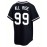 Men's Deep Blue #99 Baseball Jersey - Classic 