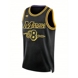 Men'S Black # 8-24 Basketball Shirt, Casual, Fashionable, Breathable, High Quality Embroidered Street Basketball Hoodie