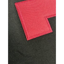 Men'S Black # 23 Rugby Jacket Loose Embroidered Sports, Fashionable, Casual, Street Breathable Rugby Top