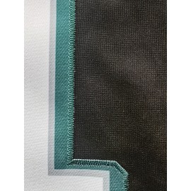 Men's Black #62 Embroidered Rugby Jersey - Loose Fit Breathable V-Neck Sportswear for Casual Streetwear, Outdoor Sports & All-Season Wear | Machine Washable, Sporty Look, Comfortable Fit