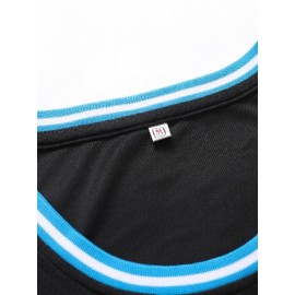 Men'S Diamond Checkered Black # 23 Basketball Shirt, Casual, Fashionable, Breathable, High-Quality Embroidered Street Basketball Pullover for Sports