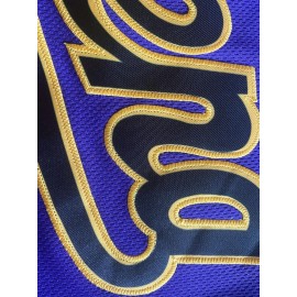 Men's #8-24 Baseball Jersey - Classic Design, Breathable V-Neck Short Sleeve Shirt for Training & Competition, Black & Purple Two-Tone Style, Competition Apparel | Vneck Sports Shirt | Quality Sports Garment