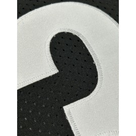 Men'S Black # 43 Rugby Shirt with Loose Embroidered Sports, Fashionable, Casual, Street Breathable Rugby Top